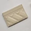 CC Caviar Diseñador de cuero de moda Titular de la caja de la tarjeta Titulares de pasaportes Diseñadores de celosía clásica Bolsa de mujer Cartera de cuero Crédito Moda para mujer Titulares de tarjetas originales