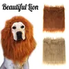 Habillement de chien drôle lion mane wig Headgear Hat avec oreille halloween festival décor décor mignon de transfiguration de cosplay de compagnie mignon accessoire accessoire