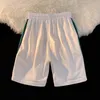 Short de course été japonais jeunesse tendance sport Version coréenne coton cordon pur blanc plage décontracté 5 points pantalon hommes