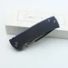 Smke Knives Redencion 229 Pocket Folding Knife Satin 12C27N Blade Blue Anodized Titanium Handle Survival Tactical Knife Outdoor Tools