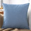 Oreiller couleur unie décoratif coton lin jeter housse taie d'oreiller pour canapé canapé-lit