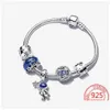 Braccialetti con ciondoli 925 Pandoras Sterling Sier Tema Ensesest Bracciale Set Astronauta Ciondolo Galaxy Visita Gioielli da donna Birthd romantico Dhfjm