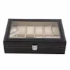 Designer Watch Box 12 слоты Grid Cuthip Display Box Diewelry Organizer Case Boxed Boxs Retro Saat Kutusu Caixa Para R202A