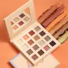 16 Farben Lidschatten-Palette Perlmutt Matt Glitzer Glänzend Langlebige Lidschatten Augenpigmente