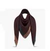 Marca de cachecol feminino pesco￧o 140x140cm Carta de inverno Cashmere Wool Design Brand Warm Shawle