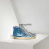 Новый релиз Golden Francy Star High Top Sneakers Женщина повседневная обувь роскошная италия бренд ботинки ботинки Sequin Classic Do Old Dirty Men