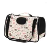 Cat Carriers Cartoon Pet Carrier Bag Small Dogs Backpack Carring Pets Cage Walking Outdoor Travel Kitten Hanging With Handle