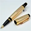 Topp högkvalitativa Bohemies Black Rollerball Pen Classic Fountain Pens Writing Office School Supplies With Diamond and Serial Number294N