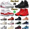 Basketbalschoenen Jumpman 3 4 5 9 11 Mens Trainers 3S 4S 5S 9S 9S 11S Retro Militaire Zwart Cat Fire Red Thunder Bred Cherry Cool Gray Chili Men Dames Sports sneakers
