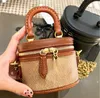 Sacs à bandoulière 2022 New Women's Designer Classic Old Flower Trail 12 Mini One Crossbody Chain Cylinder Handheld Box