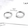 Hoop Earrings Women's Trendy Crystal Zircon Stud Simple Huggies Small Piercing Earring Jewelry For Lady Girls Charming Gift