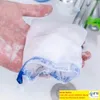 Mode nylon zeep mesh tas mesh net voor schuimend reinigingsbad zeep net zakken kleur willekeurig
