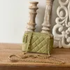 Oorspronkelijke kwaliteit luxe ontwerper ijdelheid met kettingzakken 17 cm lambskinein kleine cosmetische tassen met doos C207