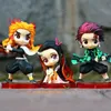 Yenilik Oyunları Anime Demon Slayer Sevimli Figür Yüksek Kaliteli Q Versiyon Figürinler 10cm PVC Kawaii Heykel Oyuncakları