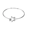 Bangle rostfritt stål kärlek kors 8 karaktär stjärnspänne armband armband för kvinnor män diy smycken tillbehör 2023