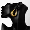 Hoopörhängen Diana baby smycken afrikansk oregelbunden kvinnlig trend 2022 flickor dubai 18k guldpläterad för tacksgivin