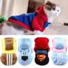 Cat Costumes Puppy Sport Hoodies Spring Autumn Pet Clothes For Small Dogs Cats Striped Cartoon Print Kitten Sweatshirt Clothing