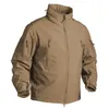 MEN039S JAVETS Winter Militaire Fleece Jacket Men Soft Shell Tactical Waterproof Army Camouflage Coat Multicam Windbre1304551