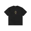 Duyou qixi crest t-shirt överdimensionerad t-shirt med vintage jersey tvättbrev 100% bomull t-shirt män casuals grundläggande t-shirts kvinnor kvalitet klassiska toppar dy8766