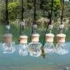 Auto parfum fles luchtverfrisser hangende etherische olie geur diffuser hanger auto ornament decoratie