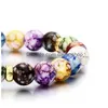 Beaded Natural Resin Chakra Strands Bracelet Fashion Colorf Ornaments Energy New Jewelry Women Man Bracelets Yoga Christmas 1 6Zx Dr Dh2M1