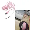 Computer Cables USB Mice Line 1.8m Mouse Cable Pink Wire Replacement Repair Parts Compatible With Razer- Basilisk Wired Gaming
