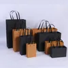 Gift Wrap 10pcs Hand-held Bag Kraft Paper 2023 Wedding Party For Guests Shopping Bags Small Business Clothing Wholesale Packaging