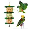 Autres fournitures pour oiseaux jouets à mâcher recherche de nourriture suspendu perroquets Cage déchiquetage pour inséparable calopsitte Conure gris africain