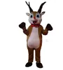 Elk Cartoon Mascot Costume Reinerer Anime Postacie nakrywa głowy świąteczne ubrania Sika Deer Giraffi Suits