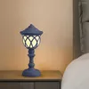 Luci notturne LED Ornamento da tavolo Luce Calore Resistenza al freddo Lampada da comodino retrò Illuminazione portatile a batteria Plastica per la decorazione della stanza