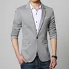 Мужские костюмы 2022 Прибытие Blazer Men Cotton Linen Soild 4 Color Cust Plus Size Slim Fit Jacket 4xl 5xl 6xl