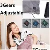 Yastık/Dekoratif Yastık USB Elektrikli Isıtma 3 Dişli Ayarlanabilir Isıtmalı Kış Isınma Araba Ofis Sandalyesi Pedler Slee Yastıklar Dal Deliv Dhnyf