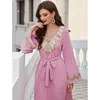 Etnische kleding moslim vrouwen borduurgereedschap jurk Abaya Dubai Turkije Kaftan Ramadan Eid Mubarak Djellaba femme abayas Arabische gewaad islamjurk