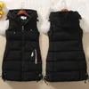 Gilet da donna Autunno Inverno Giacca imbottita da donna Parka Cardigan Calore Top senza maniche Gilet slim fit Moda coreana per il tempo libero