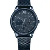 Relógios de aço inoxidável masculino TH1791421 Multifonction Bleu Mesh Strap 44mm Casual Watch291p