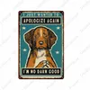 I Do What I Want Retro Metal Painting Animal Metal Signs Bar Room Decor Nice Butt Wall Plate Cat Dog Vintage Tin Poster Funny Gift 20cmx30cm Woo