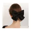 Pinces À Cheveux Barrettes Style Haute Luxe Arc Conception En Épingle À Cheveux Sens De L'élégance Top Tête Printemps Clip Accessoires Drop Delivery Bijoux Dhjye