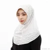 Ethnic Clothing 14 Colors Muslim Hijab Scarf Islamic Abaya Head Pearl Beaded Turban Cap Malaysia Headscarf Indonesian Hijabs Caps