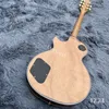 Lvybest klassische E-Gitarre, Holzfarbe, Tigerfell, Weneer-Gold-Hardware, professionelle Qualitätssicherung, kostenlose Lieferung zu Ihnen