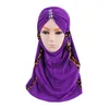 Roupas étnicas Padrão de chapéu africano Chapim para mulheres para mulheres Pré-amarrada hijab linho de cristal pano de retalhos Hui Hui Huince Headscarf