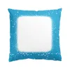 Bleached Sublimation Square Pillow case 45x45cm Heat Transfer Blank Pillow Velvet Polyester Sofa Pillowcases for DIY B20