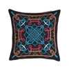 Luce di lusso moda sciarpa di seta pittura cuscino decorativo Lisi stampa in velluto divano del soggiorno cuscino lombare cuscino quadrato 22122