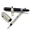 12 Style High quality Black Resin and Metal Rollerball pen Ballpoint pen Luxury Writing Nib Fountain pens stationery office school supplies with Serial Number