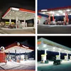 150W str￥lkastare Canopy Takljus Ultraeffektiv inf￤lld Surface Mount Gas Station High Bay Carport eller Parking Garage Lamp 110-277 V Crestech Stock USA