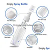 Packing Bottles 30Ml 1Oz Clear Plastic Fine Mist Spray Bottle Transparent Travel Portable Refillable Sprayer Container For Cleaning Dhu1D