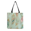 Evening Bags Customizable Handbag Large Capacity Original Feather Print School Teacher Gift Women's Shoulder Bag Foldable Outdoor Travel