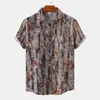 Casual shirts voor heren Stijlvolle print Hawaiian Aloha Men 2022 Zomer Summer Korte mouw Beach Mens Holiday Party Vakantie Vrouw kleding