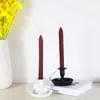 Candle Holders 2pcs Retro Black Iron Candlestick Candlelight Holder Stand Vintage Candelabra Candelabrum For Valentine Christma