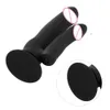 Beauty Items Silicone Dual Head Dildo With Bullet Vibrator G-spot Clitoris Stimulator Female Masturbator Anal Plug Suction Cup sexy Toy