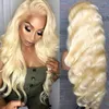 Alipretty 613 Blonde Lace Front Wig Human Hair Wigs Body Wave Pre Plucked Remy